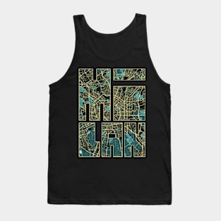 Milan, Italy City Map Typography - Summer Tank Top